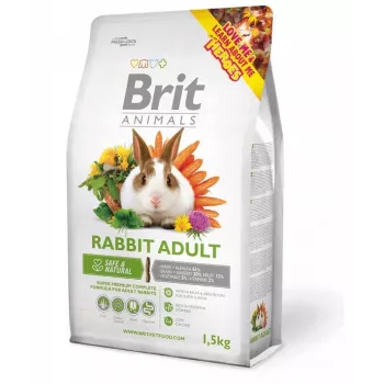 BRIT Animals Coelho Adult Complete - alimento para coelhos - 1,5 kg