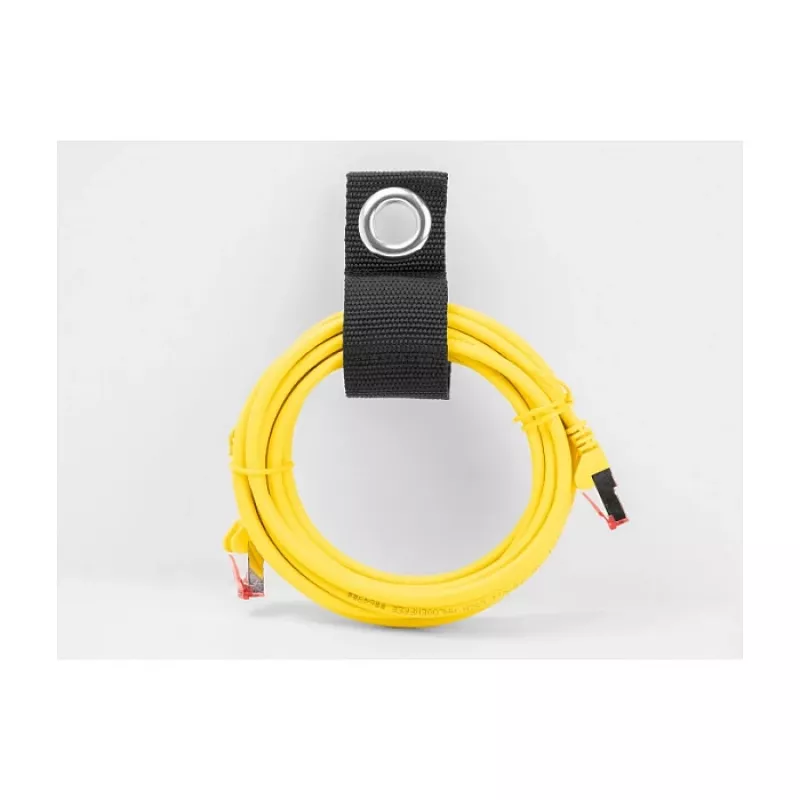 Fita de velcro heavy-duty DeLOCK 508x50mm preta 5 unid.
