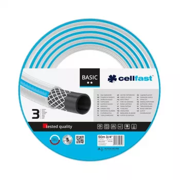 Mangueira de jardim Cellfast Basic 50 m, diâmetro 1/2 polegadas, modelo 10-422