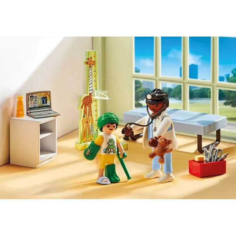 Conjunto de figuras Action Heroes 71619 Pediatra com ursinho de peluche