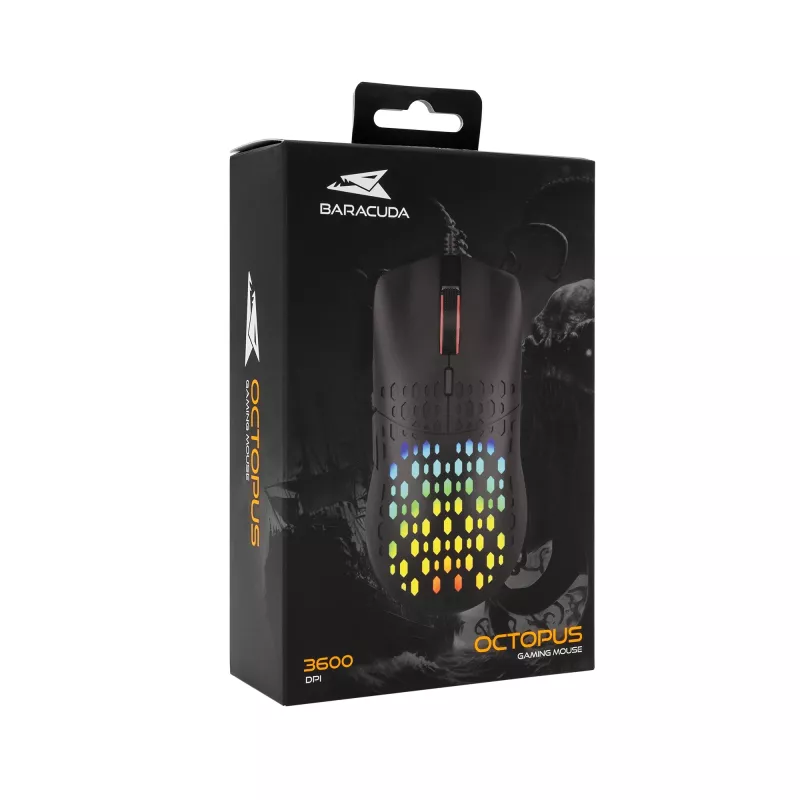 Rato Baracuda BGM-021 OCTOPUS preto USB