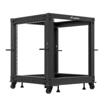Caixa rack LANBERG Open Rack OR01-6112-B 12U 600x600 ajustável preto