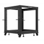Caixa rack LANBERG Open Rack OR01-6112-B 12U 600x600 ajustável preto