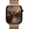 APPLE Watch Series 10 GPS + Cellular 46mm Caixa de titânio dourado com bracelete Milanese dourado – S/M