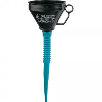 HAZET 198-1 - preto - azul - polipropileno (PP) - aço inoxidável - óleo de motor - combustível - 16,5 cm - 480 mm - 146 g