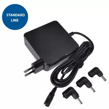 Fonte de alimentação para portátil ASUS 65W: 15-20V, 4A, com 3 adaptadores