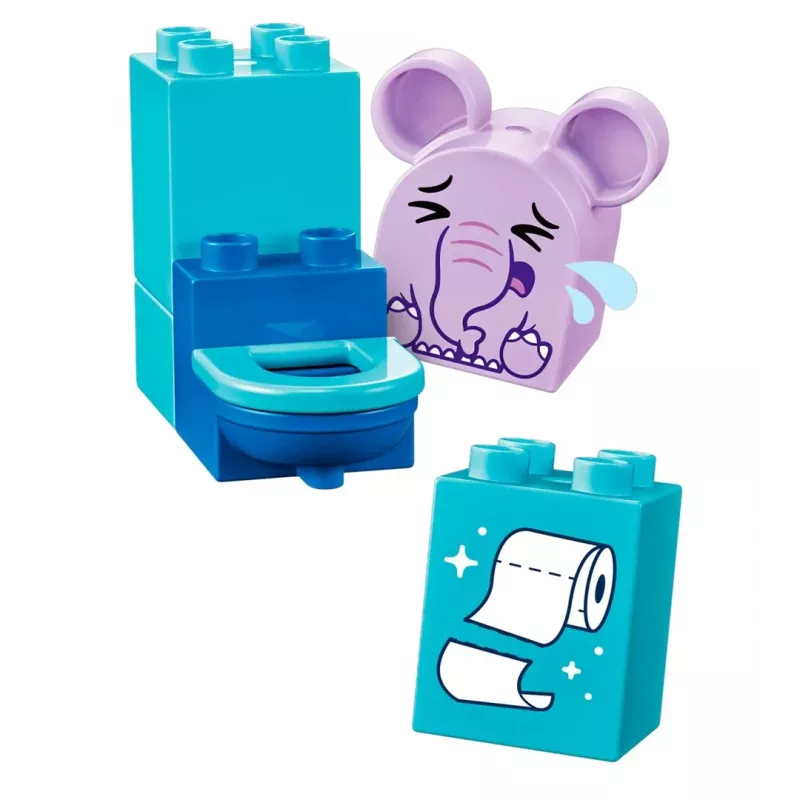 Conjunto de banho LEGO DUPLO 10413 — brinquedo de banho para crianças pequenas, 15 peças, idade recomendada 1,5+