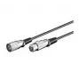 Microconnect XLRMF3 cabo de áudio XLR de 3 pinos macho-fêmea, 3 m