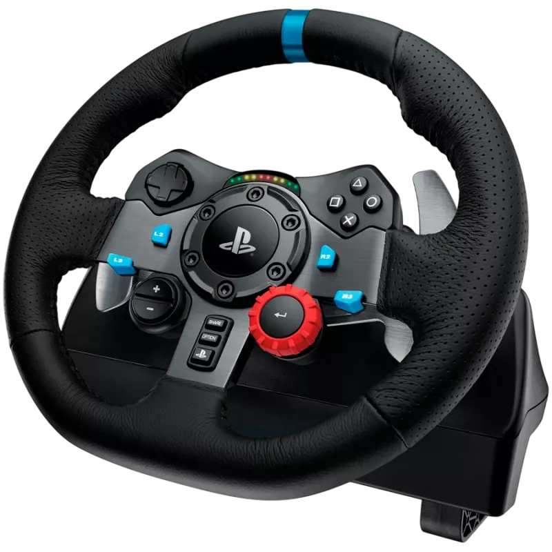 Controlador de jogos LOGITECH G29 EU + G435 Preto Alumínio Preto USB Volante + Pedais + Auscultadores PC