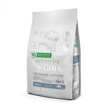 Comida seca para cães nature’s protection Superior Care White Dogs Grain Free Adult Small Fish 1.5 kg