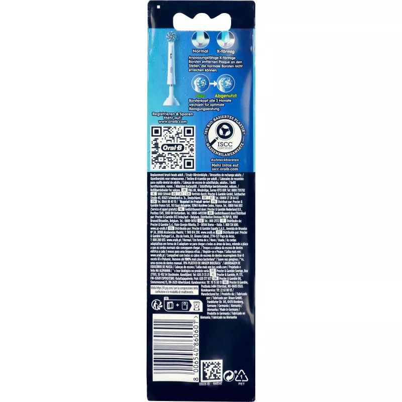 Oral-B Pro Sensitive Clean Cabeças de escova de substituição, 10 unidades