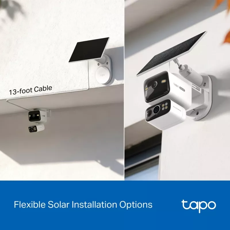 TP-Link Tapo C645D KIT, câmara sem fios com rotação/inclinação alimentada por energia solar, 3MP