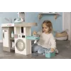 Smoby 311050 cozinha de brincar com área de lavandaria e acessórios