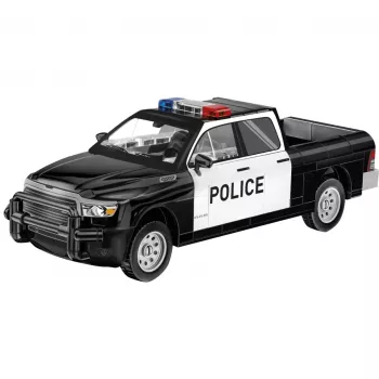Brinquedo de construção Cobi RAM 1500 Police 24608 modelo 2-em-1, conjunto de blocos, transformável