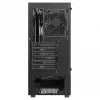 Caixa de PC SAVIO Noctis Flow — Cube Mini-ITX/Micro-ATX/ATX, 3x120 mm à frente, 1x120 mm atrás, 2x3,5 polegadas + 3x2,5 polegadas baías, vidro temperado