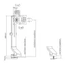 Maclean MC-853 para 1 monitor, suporte de ecrã, suporte de secretária com suporte de secretária para computador 17 a 32 polegadas VESA 75x75 100x100 até 8 kg (para 1 ecrã)