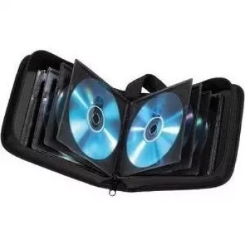 Bolsa para CD Hama nylon 20, preto 20 discos