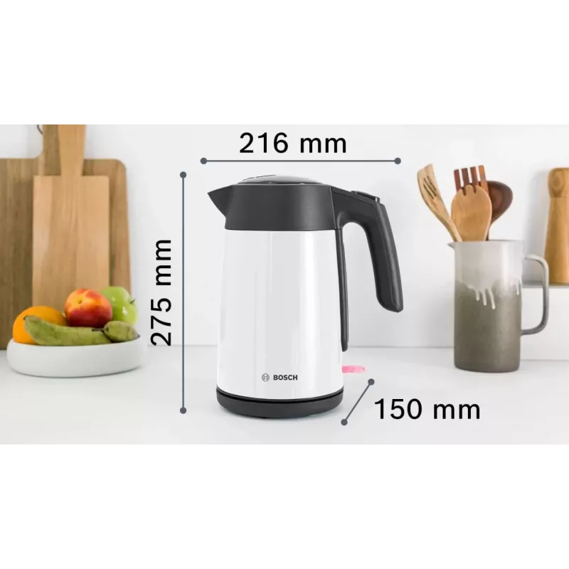 Chaleira elétrica Bosch TWK7L461 1,7 l 2400 W branca