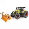 Trator de brinquedo BRUDER Claas Axion 950 com correntes de neve e pá de neve, modelo à escala