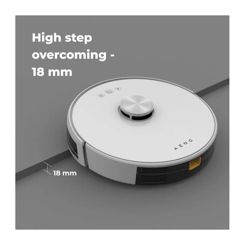 AENO Robô aspirador RC2S: Limpeza a húmido e a seco, controlo inteligente App AENO, potente motor japonês Nidec, modo turbo