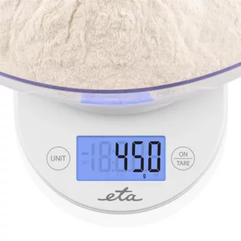 ETA | Balança de cozinha com taça | ETA577090000 Mari | Divisão 1 g | Tipo de ecrã LCD | Branco