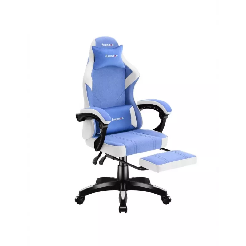 Cadeira gaming huzaro Force 3.7 azul — design ergonómico, altura ajustável