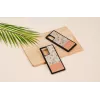 Capa protetora Man and Wood para Samsung Galaxy Note 20 Ultra — flor rosa sobre preto