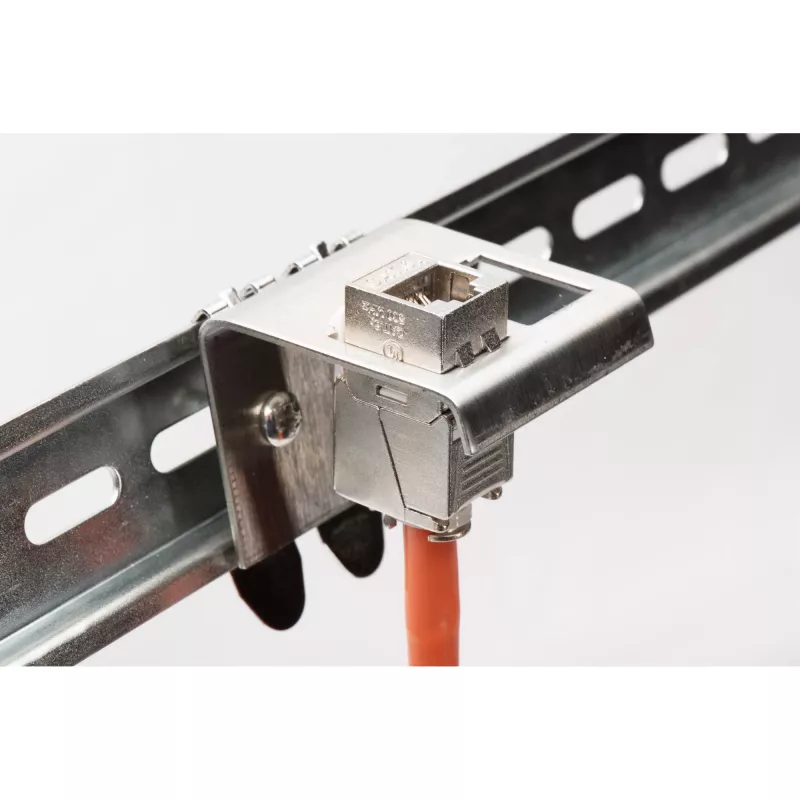 Adaptador para calha DIN Digitus AN-25184 para 1 módulo Keystone