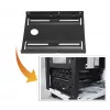 Suporte de montagem para disco rígido Goobay Wentronic 2,5 para 3,5, preto – adequado para montar um disco rígido de 2,5 numa baía de 3,5 (93990)