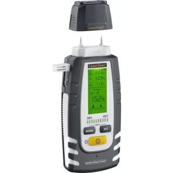 Medidor de humidade Laserliner MultiWet-Master Compact Plus com medição de temperatura