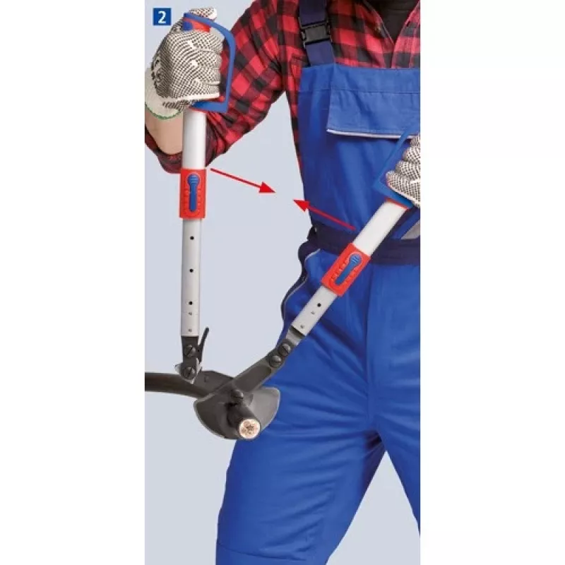 Tesoura para cabos Knipex 9532038, ferramenta de corte por catraca para cabos