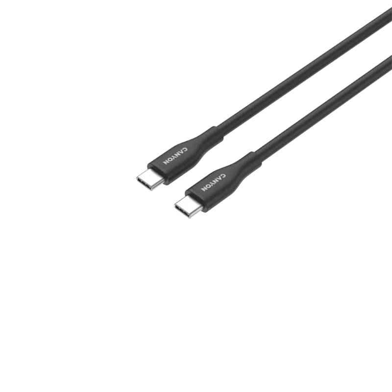 Cabo CANYON CC60SC10 C-C 60W 1m silicone preto