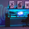 Fita LED Twinkly TWD200STP-TEU faixa interior multicolorida, 5 cm de espaçamento, IP20, cabo transparente