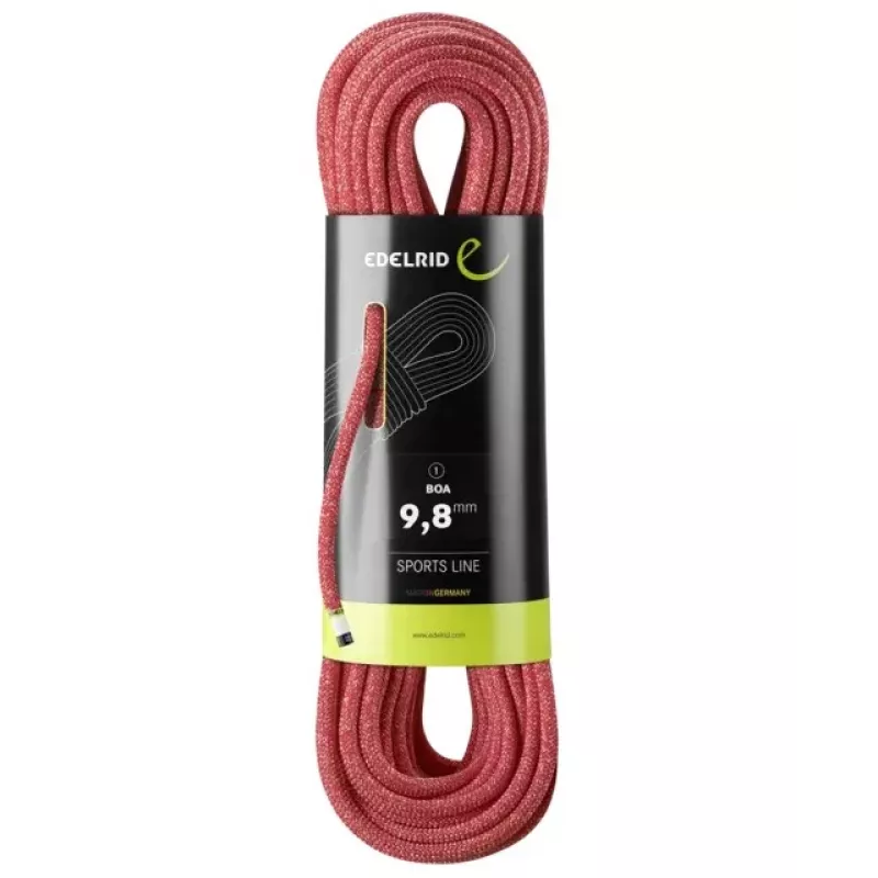 Corda de escalada Edelrid 710790802000 vermelho 80000 mm 9,8 mm poliamida