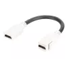 Módulo Keystone HDMI 2.0 Digitus com cabo de 12 cm (conector fêmea/conector fêmea)