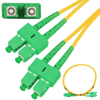 Cabo de patch Extralink SC/APC–SC/APC monomodo duplex G.652D 3 mm, 3 m