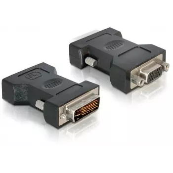 VGA 15 pinos conector fêmea para DVI 24+5 ficha DeLOCK 65016