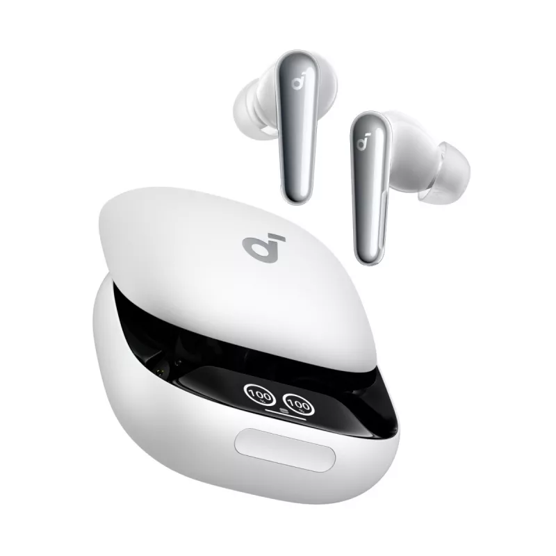 Headset Anker Soundcore Liberty 4 Pro TWS Bluetooth in-ear, branco, para chamadas/música/desporto, peso 61,97 g