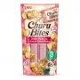 INABA Churu Bites frango com atum e salmão - Petiscos para gatos - 3x10 g