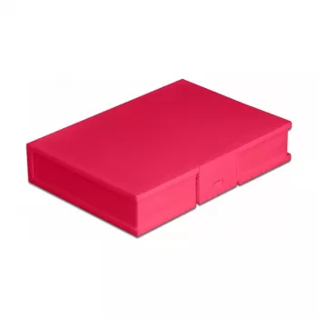 Caixa de proteção DeLOCK 18374 para HDD de 3,5 polegadas vermelha