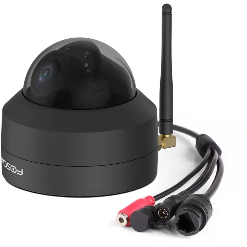 Câmara de segurança IP Foscam D4Z em forma de lâmpada para interior e exterior 2304 x 1536 píxeis teto