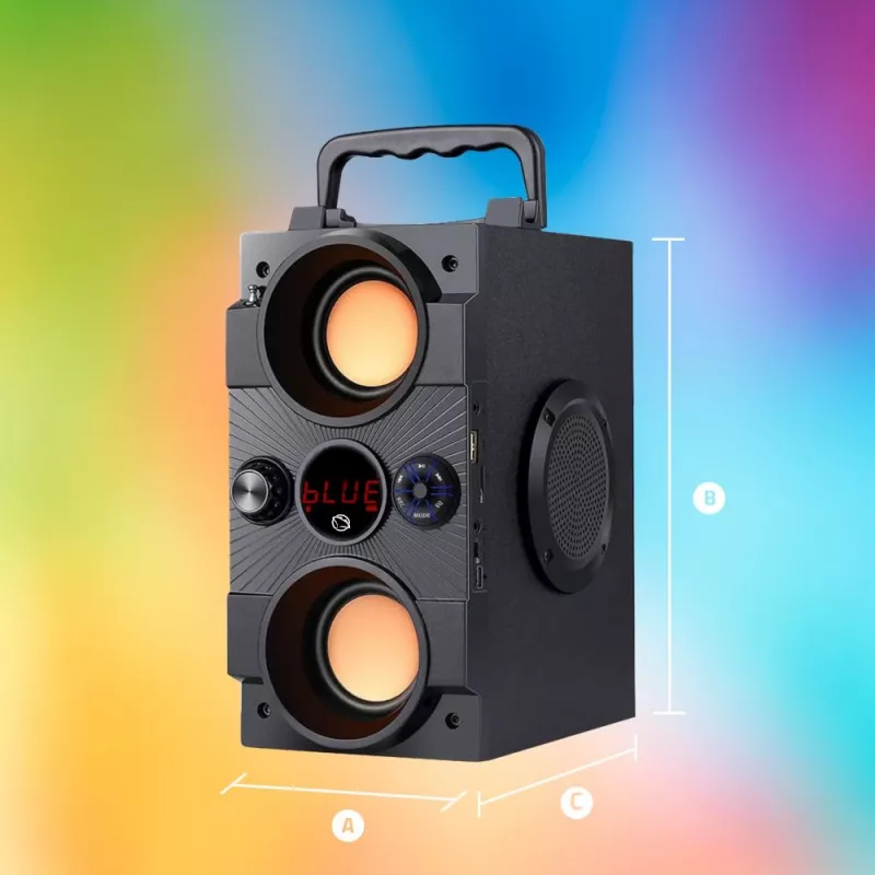 Altifalante portátil Manta SPK817 Fortino, preto