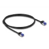 Cabo de rede DeLOCK RJ45 Cat.6A S/FTP fino 1m preto