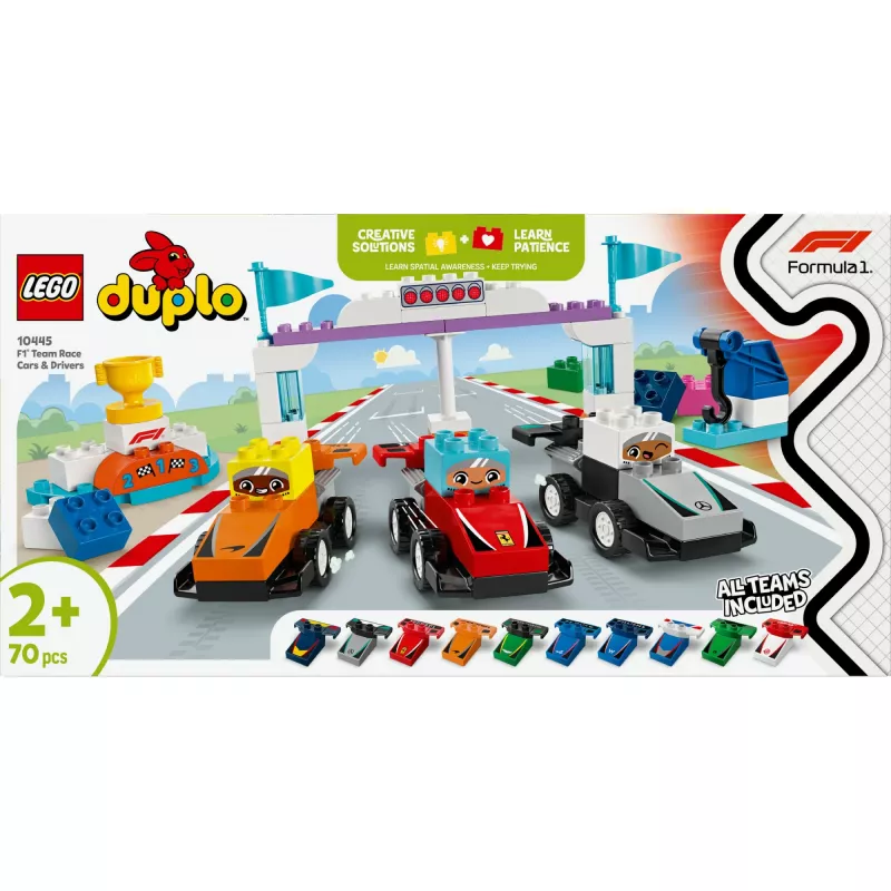 LEGO DUPLO 10445 Carro de corrida e piloto da equipa F1
