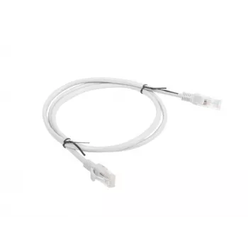 Cabo de rede LANBERG Cat6 U/UTP RJ-45 PCU6-10CC-0100-S, 1 m, cinzento