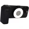Luz de selfie RealPower Selfie MagFree LED, preto, branco, ABS, PU
