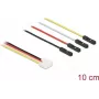 Cabo de plataforma IoT DELOCK 86948 — condutor de cobre, cores: preto/vermelho/branco