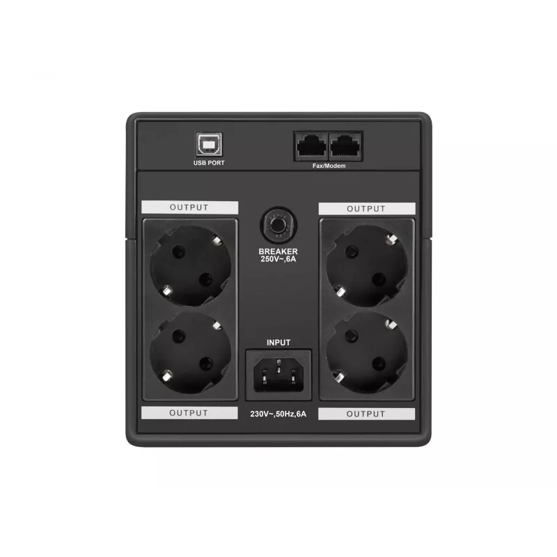 Armac H/1000F/LED fonte de alimentação ininterrupta (UPS) Line-Interactive 1 kVA 4 saídas AC