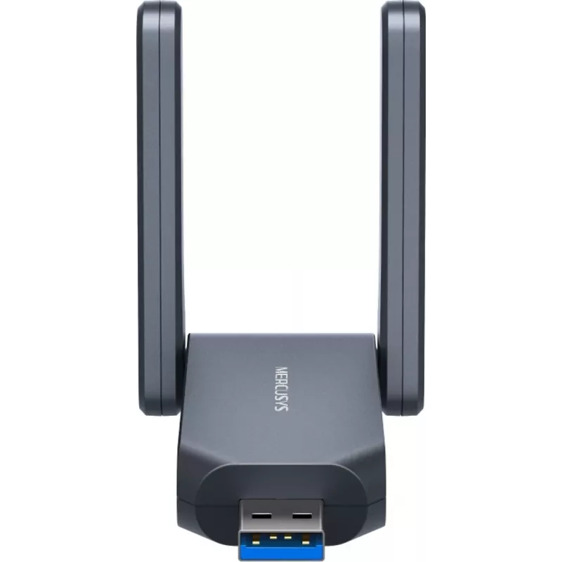 Adaptador USB sem fios MERCUSYS MA37BEH — High-Gain Wi-Fi 7 (BE6500) compatibilidade USB-C/USB-A
