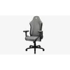 Cadeira gaming universal Aerocool Crown AeroSuede com assento acolchoado, cinzento pedra